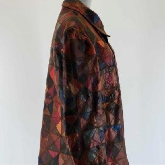 Gordon & Ferguson Co. Field and Stream leather patchwork vintage jacket - Picture 4 of 14